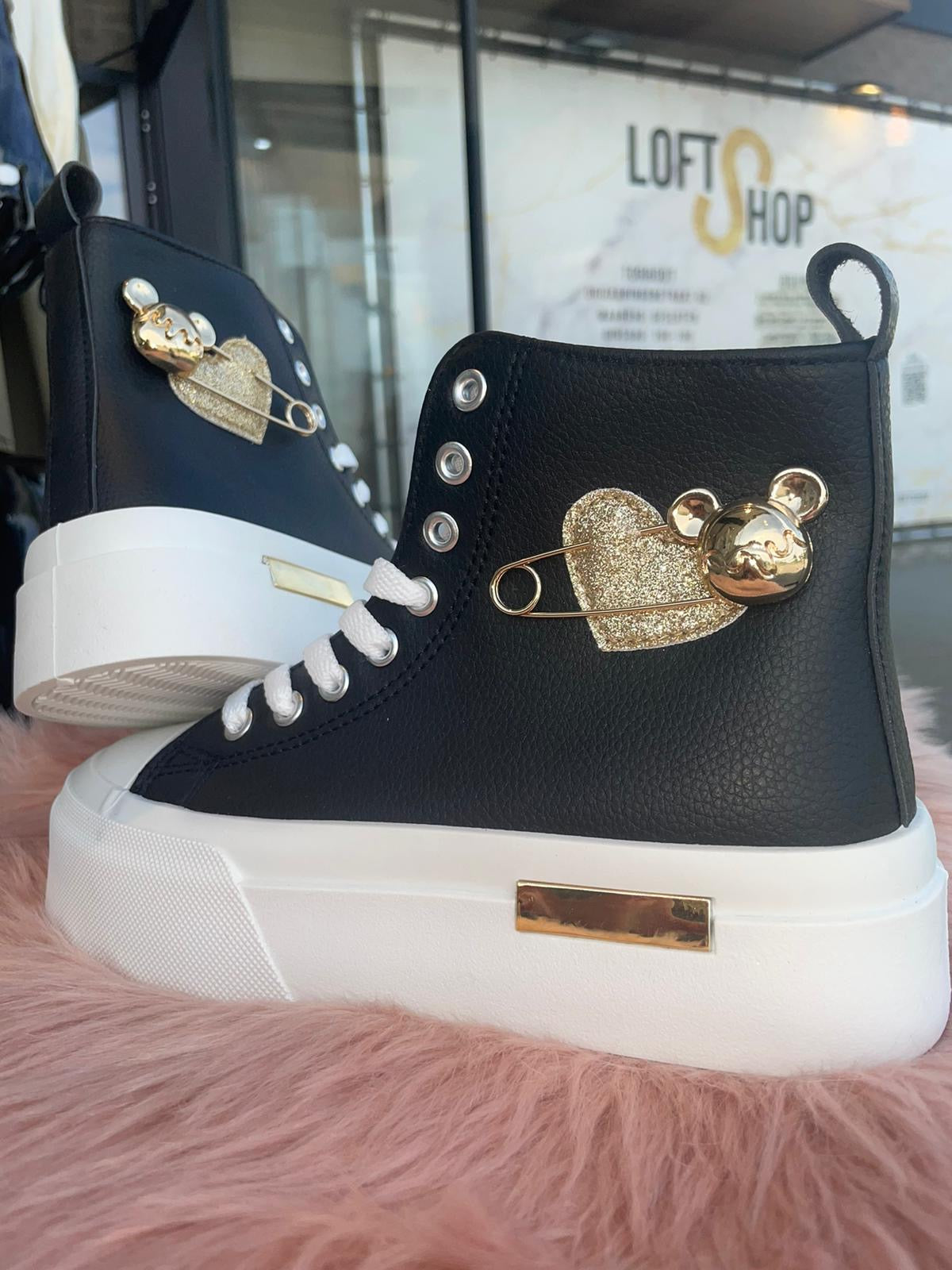 High sneakers Kayra black