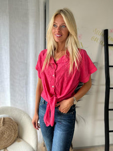 Blouse Uma lipstick pink