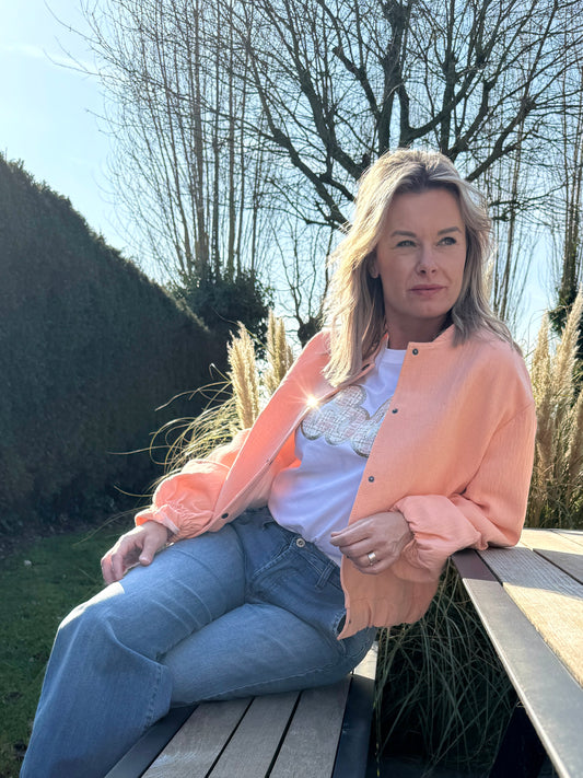 Bomberjacket Marie zalm