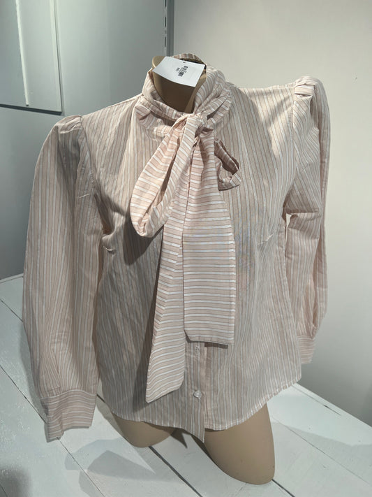 Blouse Ebba stripe beige